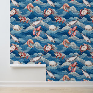 Papel Pintado Fruits de Mer Kitchen