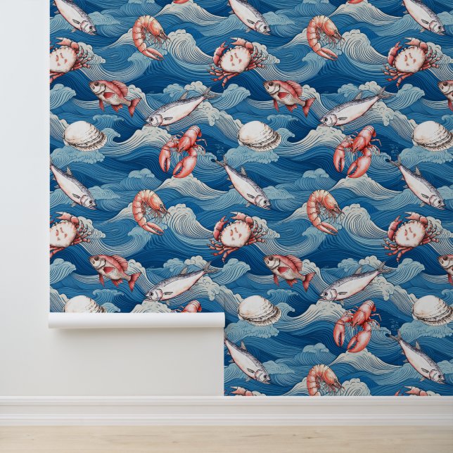 Papel Pintado Fruits de Mer Kitchen (Solicitud)