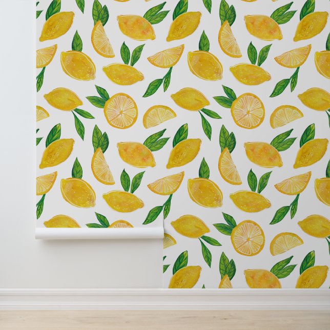 Papel Pintado Fruta de limón cítrico (Solicitud)