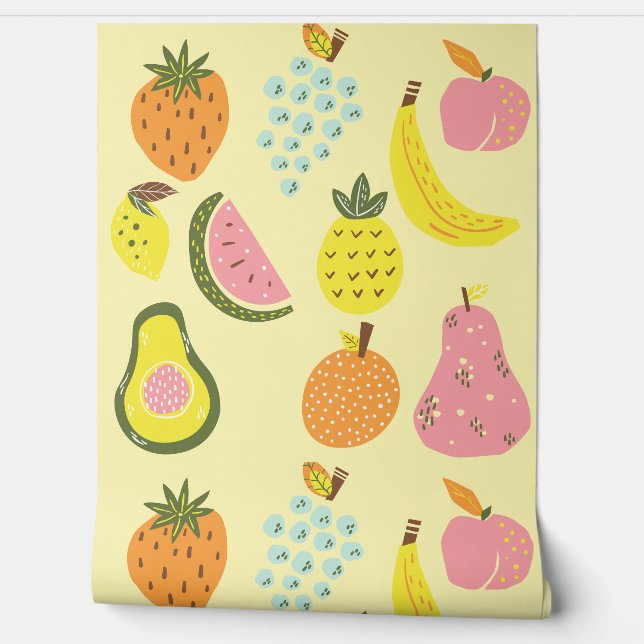 Papel Pintado Frutas (Desenrollar)