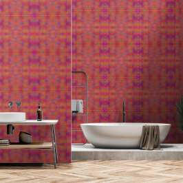Papel Pintado Fucsia y polvo de oro naranja