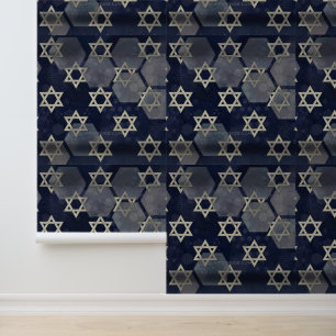 Papel Pintado Fuerte vibra de Hanukkah de SlipperyJoe's estrella