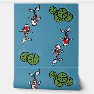 Papel Pintado Fuku y Heiwa el Koi