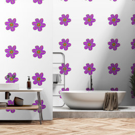 Papel Pintado Fun Artsy Purple Floral