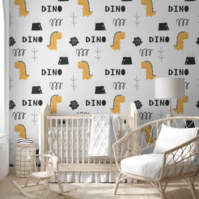 Papel Pintado Fun Dinosaur with a Graphic Touch (Niños)