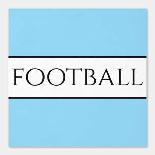Papel Pintado Fun FOOTBALL Mensajes de texto Luz Azul franjas bl