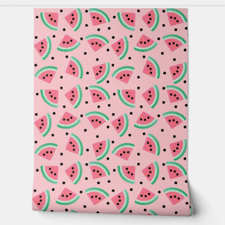 Papel Pintado Fun Watermelon Slice Pattern Summer Vibes