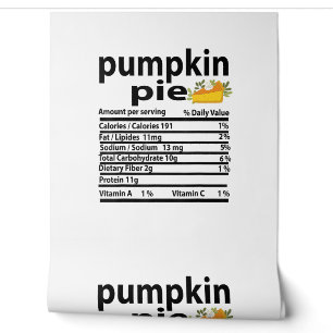 Papel Pintado Funny Calabaza Pie Nutrición Hecho para Acción de
