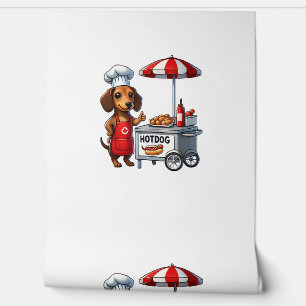 Papel Pintado Funny Dachshund Perro Weiner Sausage Hotdog Sandwi