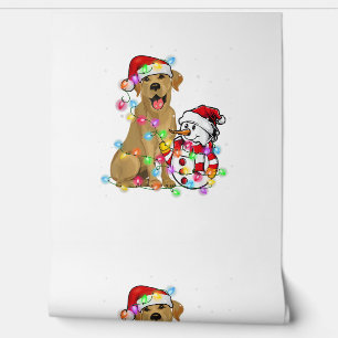 Papel Pintado Funny Labrador Perro Navidades Tee Snowman Xmas Li