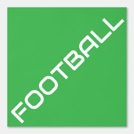 Papel Pintado FÚTBOL blanco esporádico diagonal en verde brillan