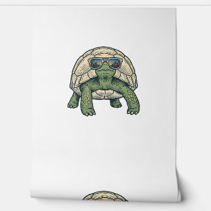 Papel Pintado Gafas de sol geniales Tortoise Diseño vectorial vi