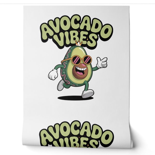 Papel Pintado Gafas divertidas aguacate (Desenrollar)