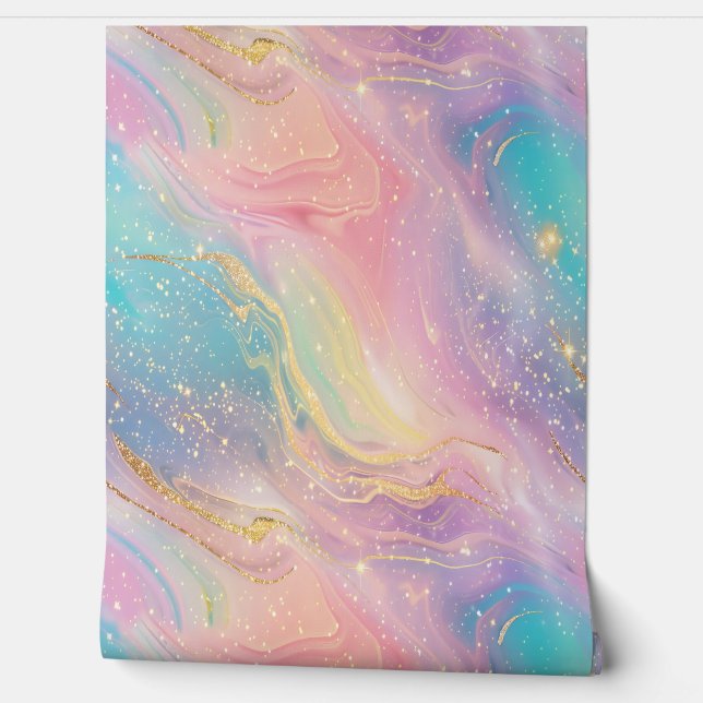 Papel Pintado Galaxia Pastel (Desenrollar)