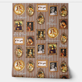 Papel Pintado Galería de arte renacentista Beige Mocha Mousse St