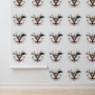 Papel Pintado Gato de Winking Cute