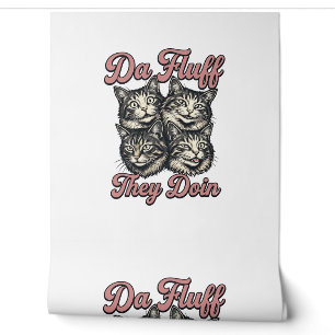 Papel Pintado Gato Divertido Grabado Antiguo Da Fluff They Doin 