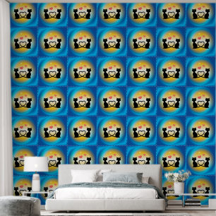 Papel Pintado Gatos enamorados