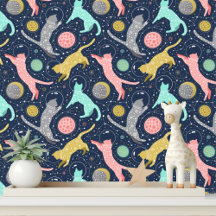 Gatos Espaciales Celestiales Místicos Lindos