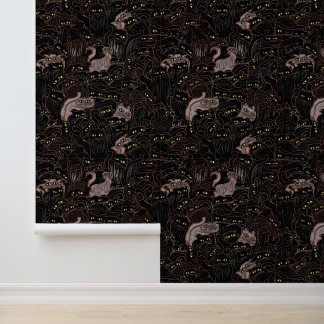 Papel Pintado Gatos negros