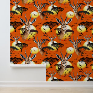 Papel Pintado Gazelle Animal salvaje Antelope africano