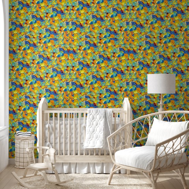Papel Pintado Gemas de colores (Niños)