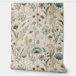 Papel Pintado Gentle Meadow Wildflower & Grass Botanical