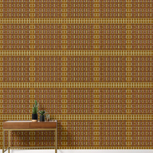 Papel Pintado Geo Repeat Brown