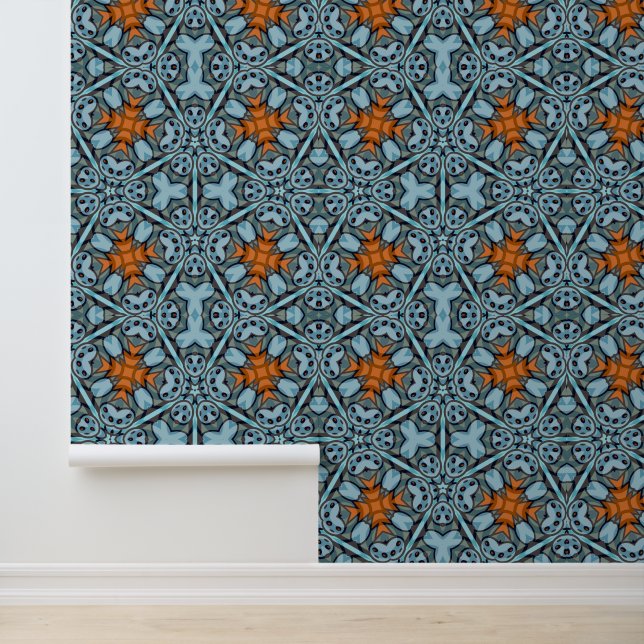 Papel Pintado Geometría caleidoscópica (Solicitud)