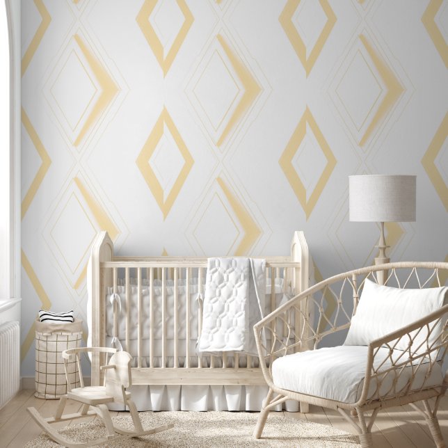 Papel Pintado Geometría Dorada (Niños)