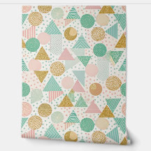 Geometric Shapes Seamless Pattern - Terrazo
