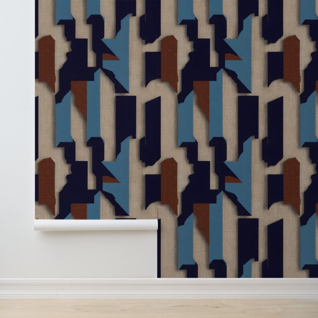 Papel Pintado Geometric Tribal (3D) Luxury (Solicitud)