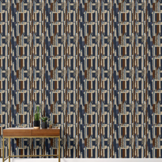 Papel Pintado Geometric Tribal Print Luxury