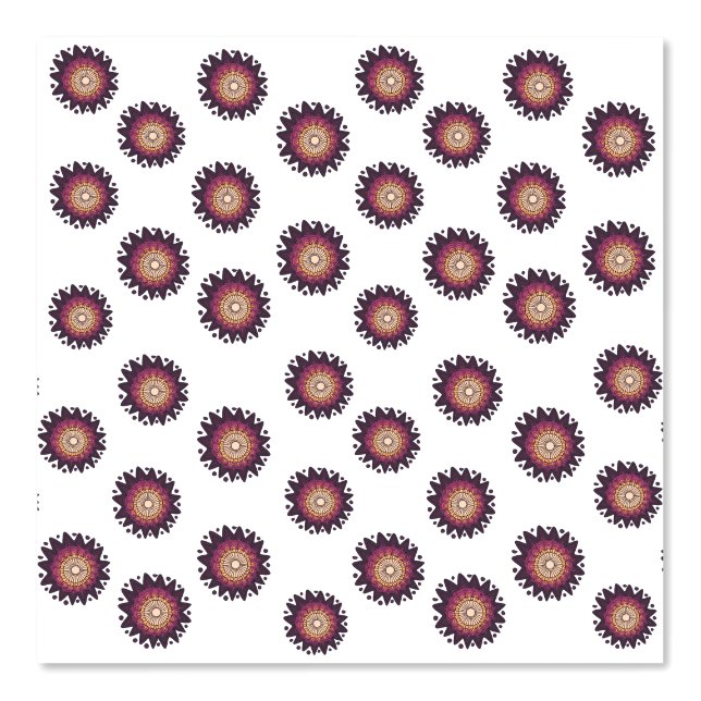 Papel pintado geométrico de triángulo de púrpura y (Anverso)