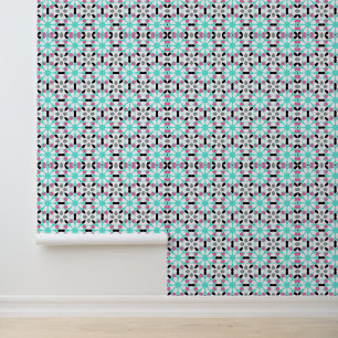 Papel Pintado Geométrico floral moderno