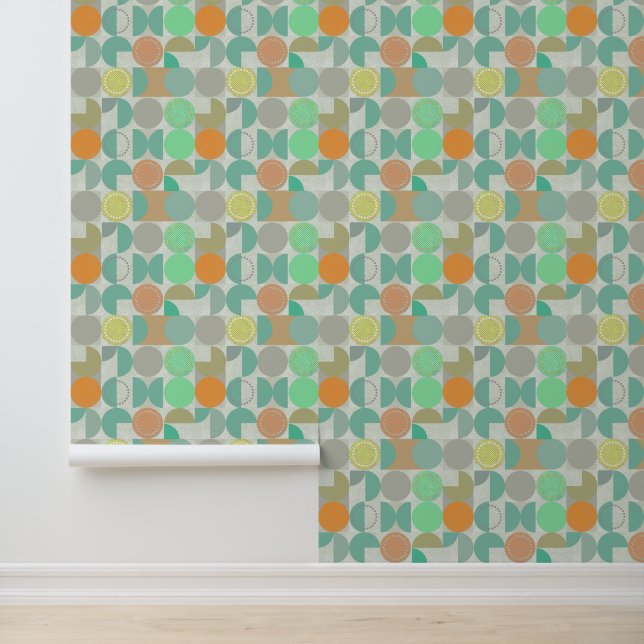 Papel Pintado Geométrico moderno multicolor (Solicitud)