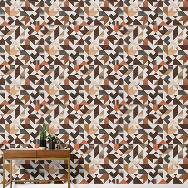Papel Pintado Geométrico retro (Pasillo)