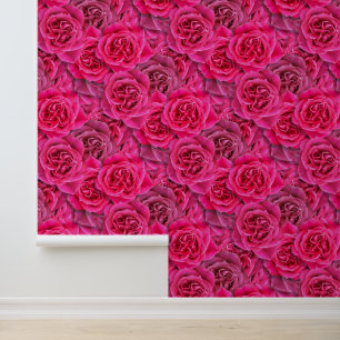 Papel Pintado Gigante Rosa Elegante Bonito Romántica Sin Marea