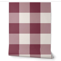 Gigantesco Gingham Borgoña