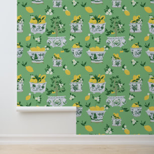 Papel Pintado Ginger Jar Lemon Trees una cervecería verde