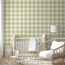Papel Pintado Gingham de pradera campestre francés - cuadros en 
