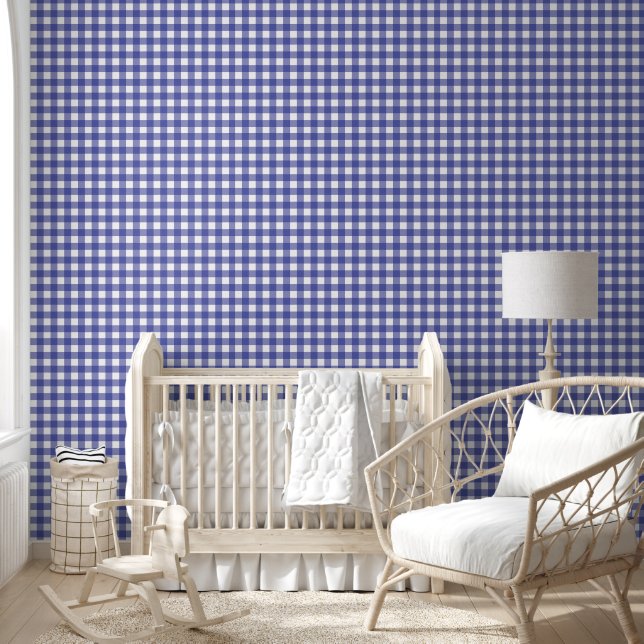 Papel Pintado Gingham Lavender White (Niños)