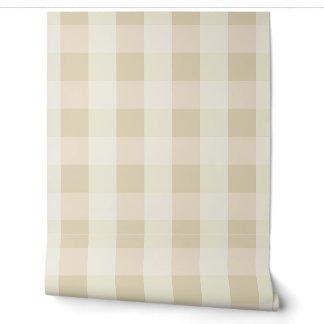 Papel Pintado Gingham | Rosa y Crema