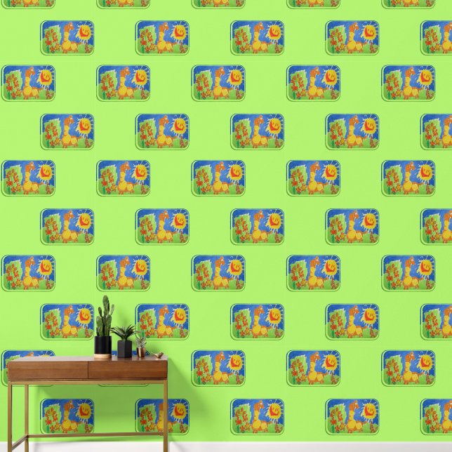 Papel Pintado Giraffe Art by Kids (Pasillo)