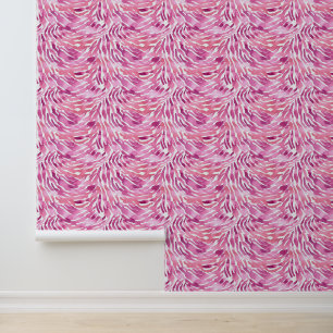 Papel Pintado Girly Rosa Pink Zebra