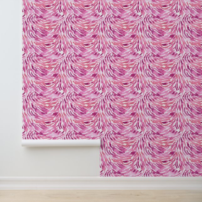 Papel Pintado Girly Rosa Pink Zebra (Solicitud)