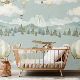 Papel Pintado Globo de aire caliente y aventura aérea