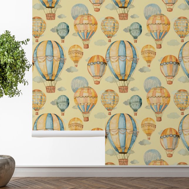 Papel Pintado Globos de aire caliente Nursera de habitación para (Subido por el creador)