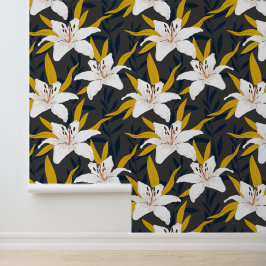 Papel Pintado Golden Lily Elegance