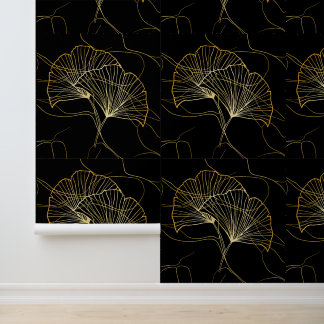 Papel Pintado Golden Lotus